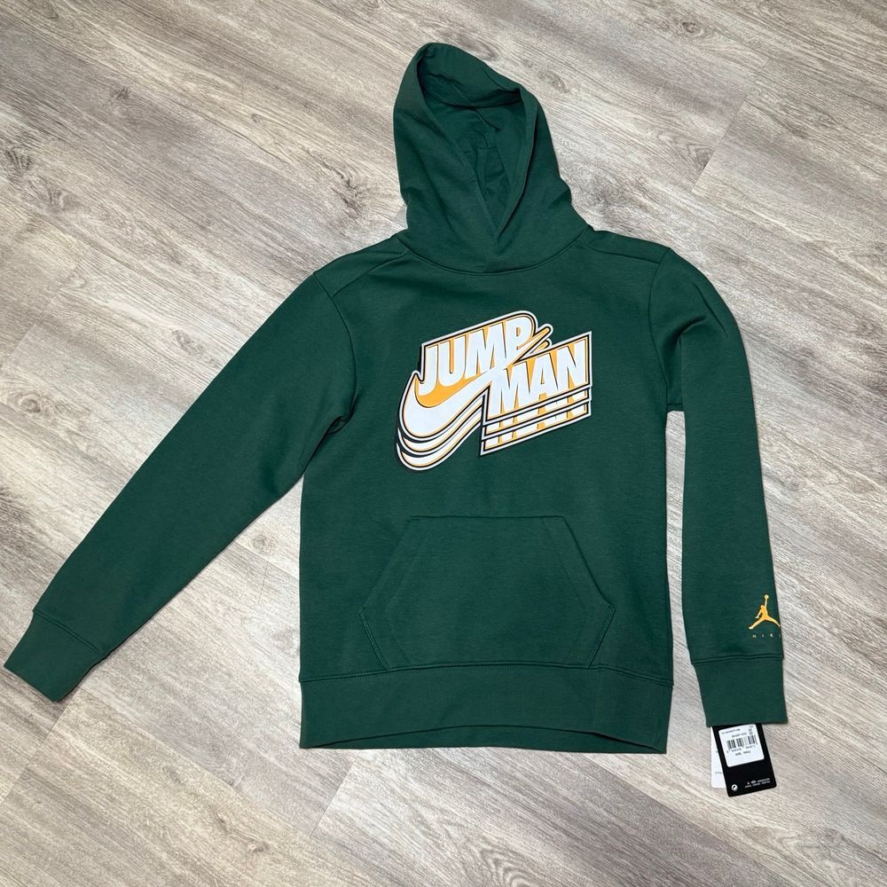 Nike Jordan Jump Man hoodie size 12-13 NWT handsome green.‎
